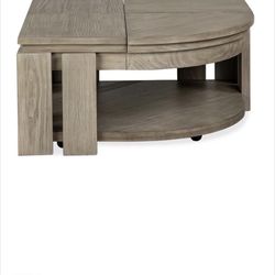 Coffee Table : Magnussen Furniture Conrad Pie Shaped