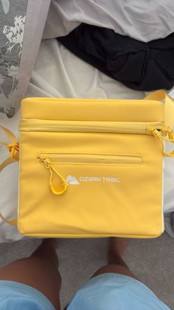 Yellow ozark trail lunch box/cooler