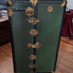 Vintage Wardrobe Steamer Trunk