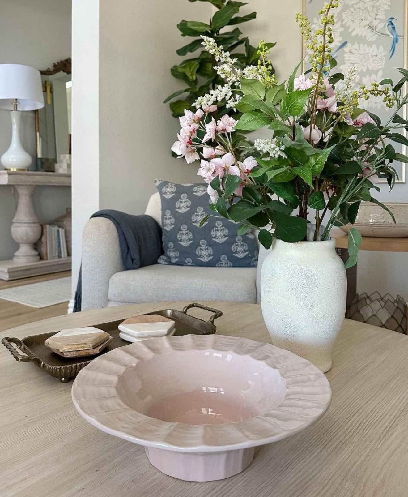 Ceramic Hand-Molded Pedestal Bowl from Threshold
