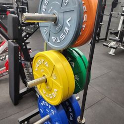 🔵🟡🟢🟠⚪️ COMPLETE COLOR BUMPER PLATES WEIGHT SET ( BRAND NEW IN THE BOX)