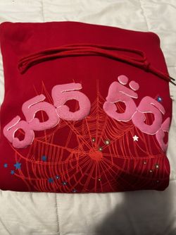 Red 555 Sp5der Hoodie