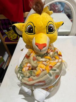 Disney Simba Plush with Fleece Blanket Set
