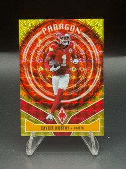2025 Phoenix Paragon Yellow Pyramids #11 Xavier Worthy #/149