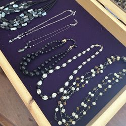 Necklace Jewelry A Lot Of Seven Vintage Collectible Lucite Beaded Necklaces Two With Pendant