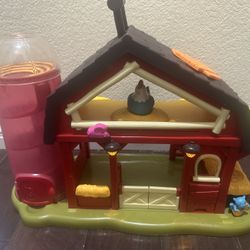 B. toys Interactive Toy Red Barn - Musical Fun Farm Baby Learning Toy W/lights