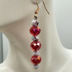 Shining Red Earrings