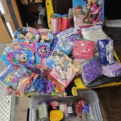 Container Of Party Supplies!!