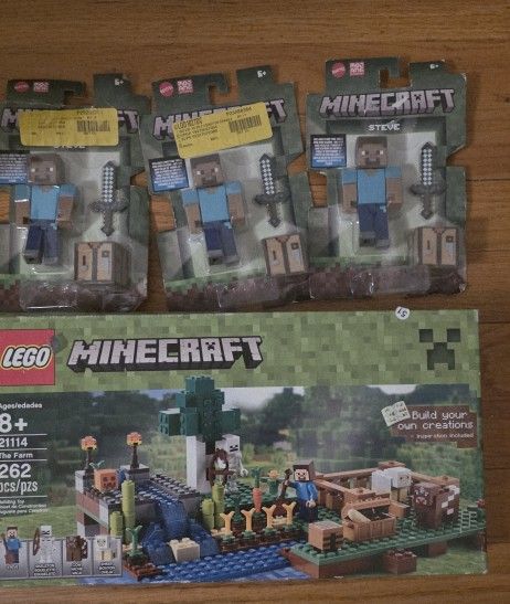 MINECRAFT LEGOS AND FIGURES 