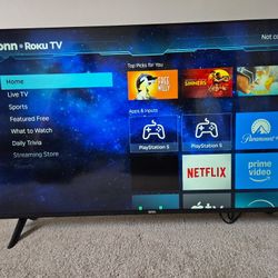 50 Inch ONN Flat Screen Smart TV W/Remote
