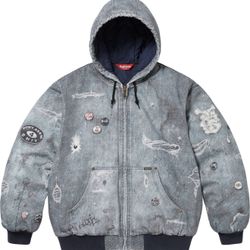 Supreme HJR Trompe L’oeil Hooded Work Jacket 
