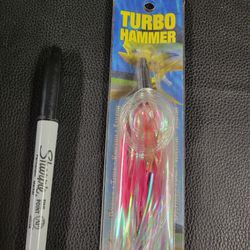 Turbo Hammer Pearl Pink 5 1/2" Saltwater Fishing Lure