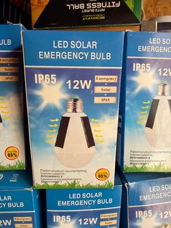 LED Solar Emergency Bulb 12W