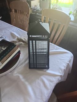 PartyLite metal and glass lantern