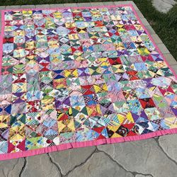 Antique Hand Stitched Quilt 