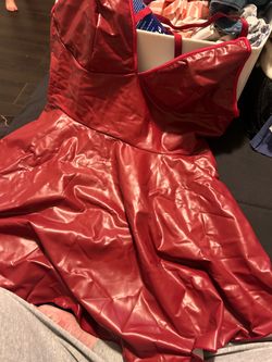 Lingerie leather dress