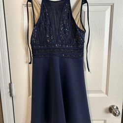 Francesca’s Navy Blue Dress