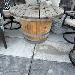 Wine Barrel Table 