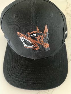 Tuff Crowd Black Dog Head Embroidered Cap