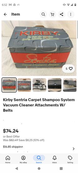 Kirby Sentria shampooing system