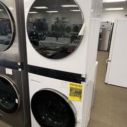 LG ThinQ WashTower (stacked front-load washer & dryer) | ($0 down) | No Credit Needed