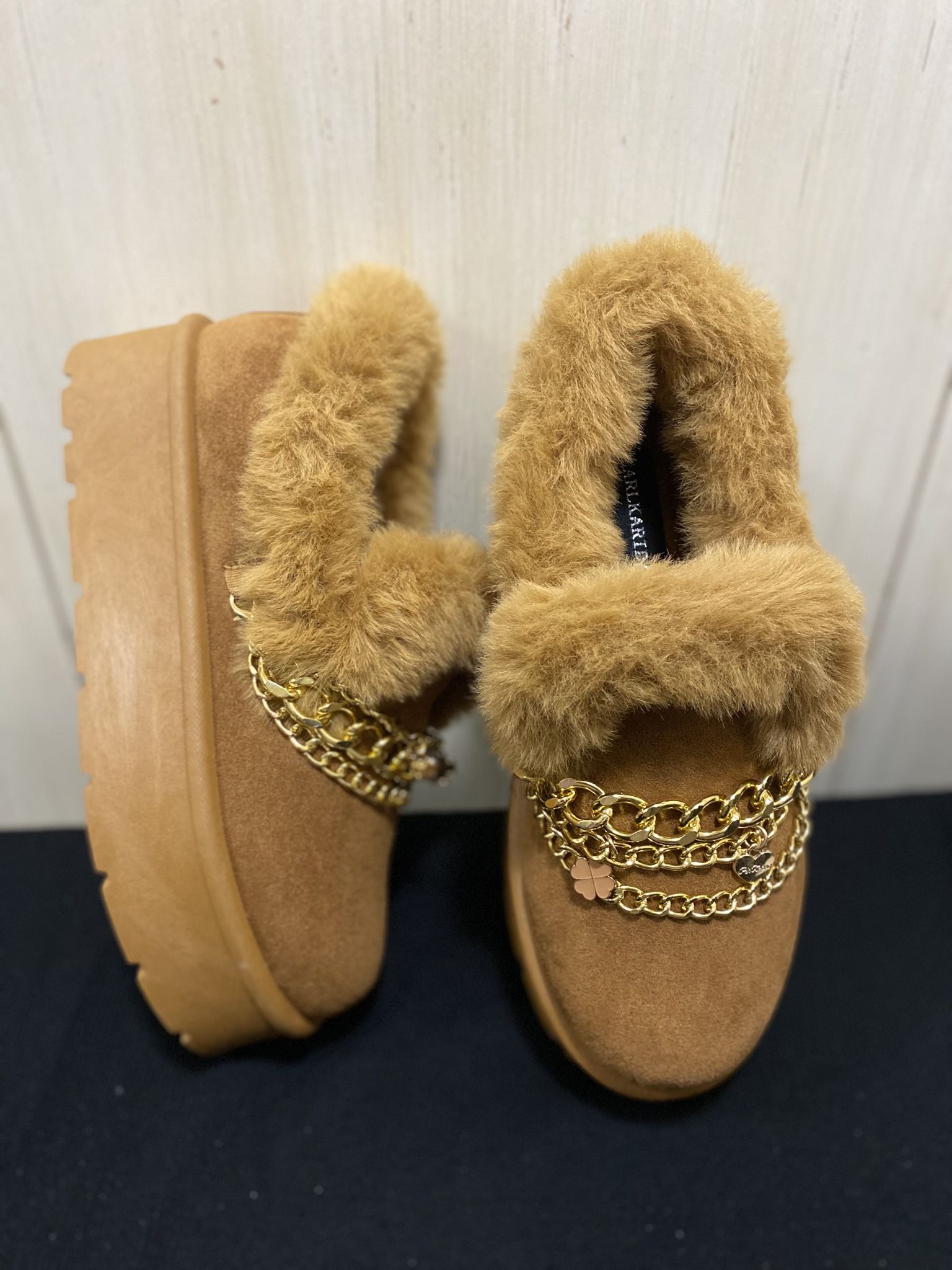 Women’s Fluffy Charmed Ankle Boots