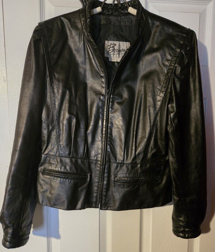 Vintage Berman's Ladies Motorcycle Jacket 