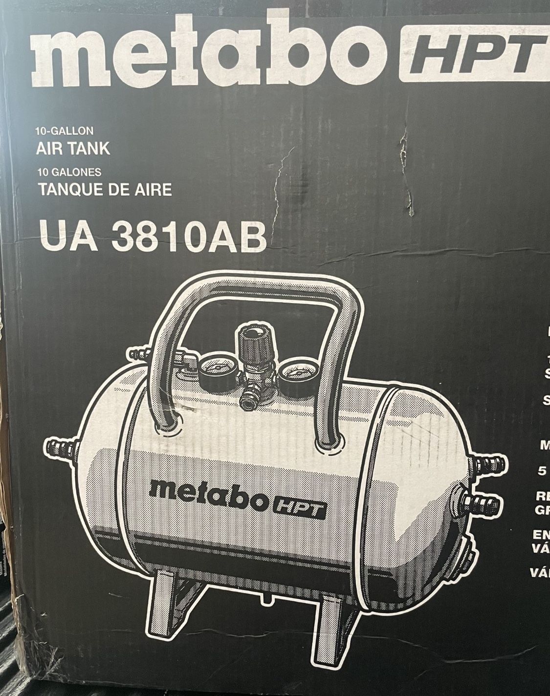 Metabo HPT Reserve Air Tank 10-Gallon Capacity