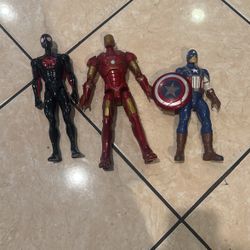 Iron Man And Captain America And Spider Man 
