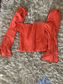 Orange Crop Top 