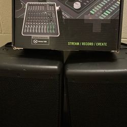 JBL Speaker and Mixer