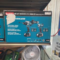 Makita 18v LXT Brushless 2-pc Combo Kit Hammer Driver Drill/impact Driver