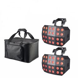 Battery powered wireless DMX spider wash