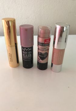 Highlight sticks & a cream blush