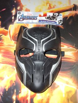 MARVEL AVENGERS BLACK PANTHER MASK...NEW & UNUSED...ADULT OWNED AND KEPT IN A SMOKE FREE HOME...$10.00 FIRM...