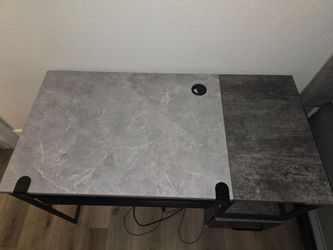 Grey desk