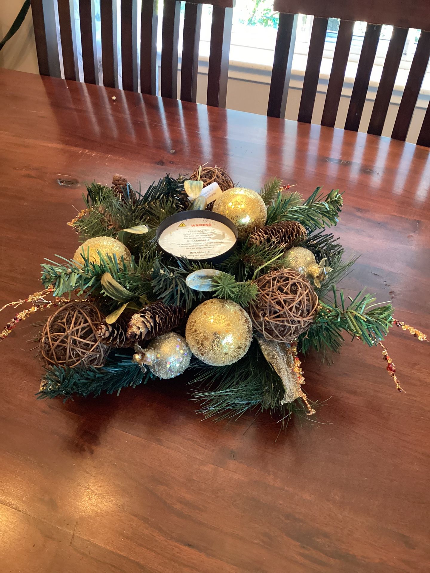 Christmas Candle Holder, good condition 