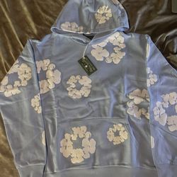 Light Blue Denim Tears Hoodie