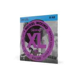 D'Addario EXL120 Nickel Super Light Electric Guitar Strings Single-Pack