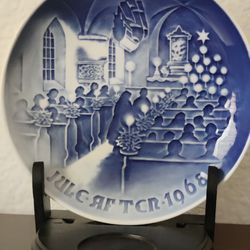 Vintage 1968 B&G "Christmas in church" Plate