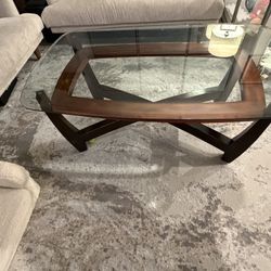 Glass Living Room Table And End Table