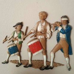 vintage sexton cast iron metal usa wall hanging figure