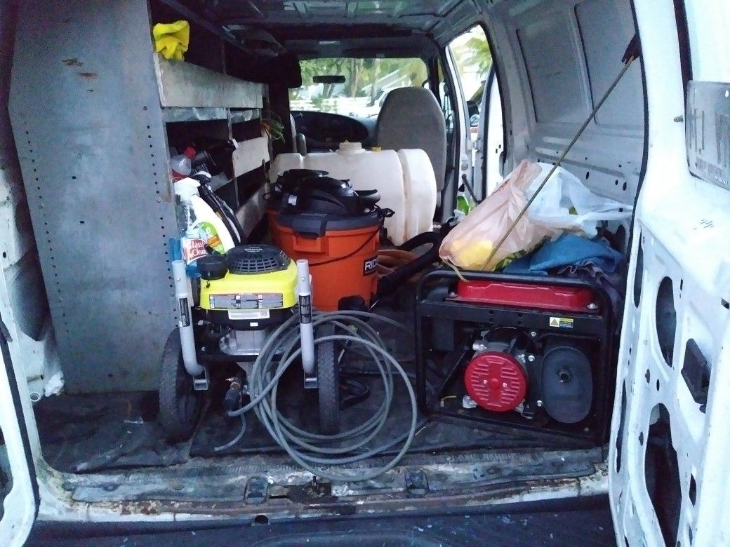 Car wash van & equipment