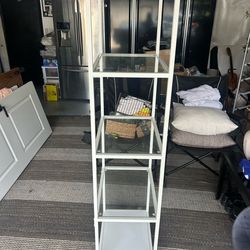 Glass bookshelf