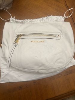 Michael Kors White Leather Shoulder Bag