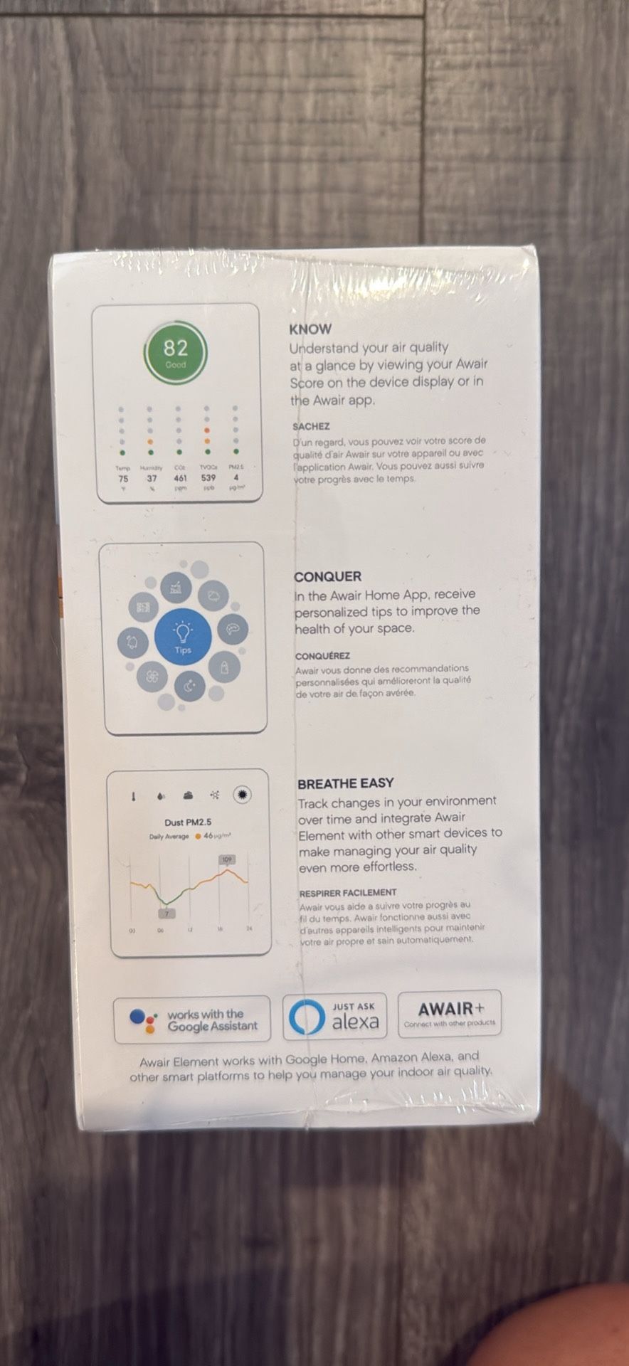 New Awair Element Indoor Air Quality CO2 PM2.5 Chemical Monitor Crypto Miner