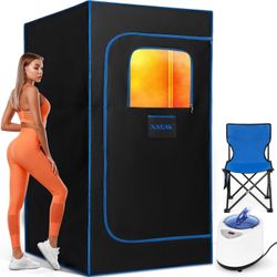 X-Vcak Upgraded Portable Sauna for Home，Relaxation, Steam Sauna for Home with St