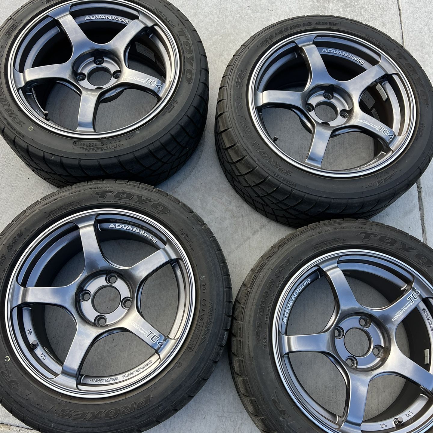 Advan Racing TC4 Wheels 4x100 15x7 16x8 for Sale in Anaheim, CA - OfferUp