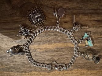 James Avery charm bracelet with  is retired charms