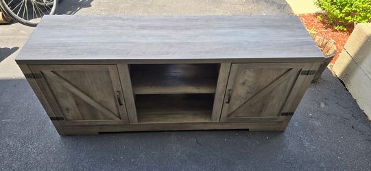 Gray tv stand/coffee table